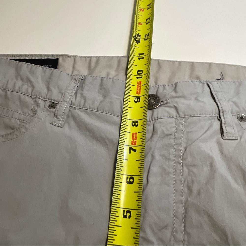 Armani Exchange A|X Mens Gray Flat Front Dress Straight Pants Sz 31 Lightweight - Picture 7 of 10